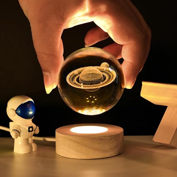 Glowing Galaxy 3D Crystal Ball Night Light