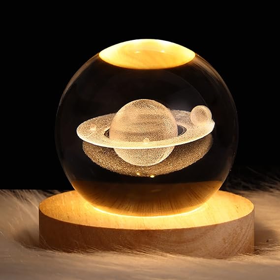 Glowing Galaxy 3D Crystal Ball Night Light