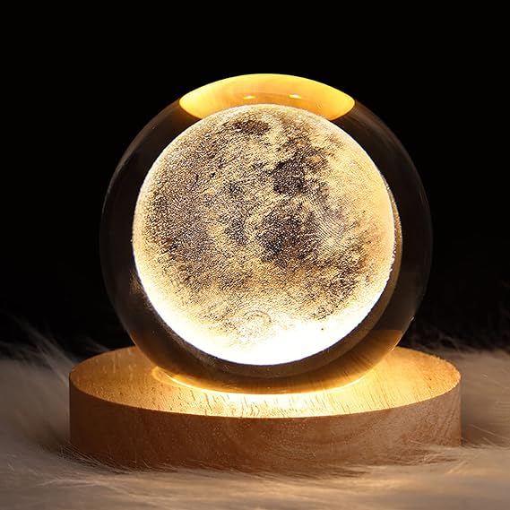 Glowing Galaxy 3D Crystal Ball Night Light