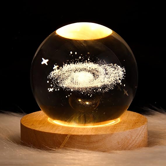 Glowing Galaxy 3D Crystal Ball Night Light