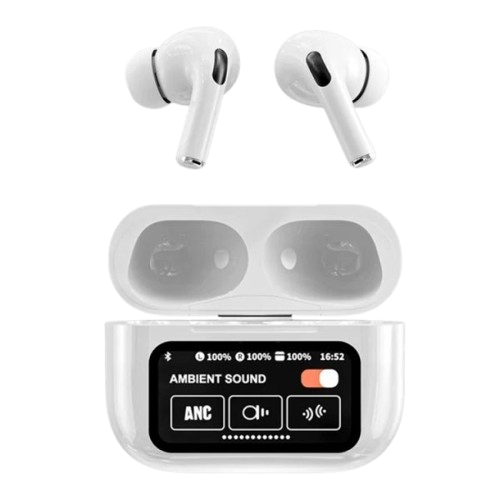 A9 Pro ANC/ENC Wireless Earbuds – Touch Display Edition
