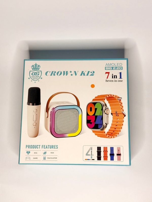 Crown K12 Watch & Speaker Set – Style & Sound in One Bundle!