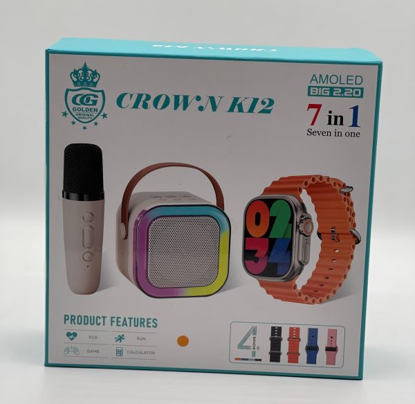 Crown K12 Watch & Speaker Set – Style & Sound in One Bundle!