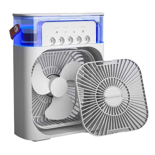 Portable Air Conditioner Fan – USB Electric Fan with LED Night Light
