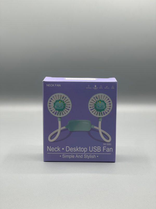 Mini Neck Fan – Portable USB Rechargeable Hands-Free Cooling Fan