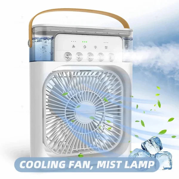 Portable Air Conditioner Fan – USB Electric Fan with LED Night Light