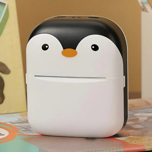 Adorable Penguin Mini Printer – Pocket-Sized Printing Power!