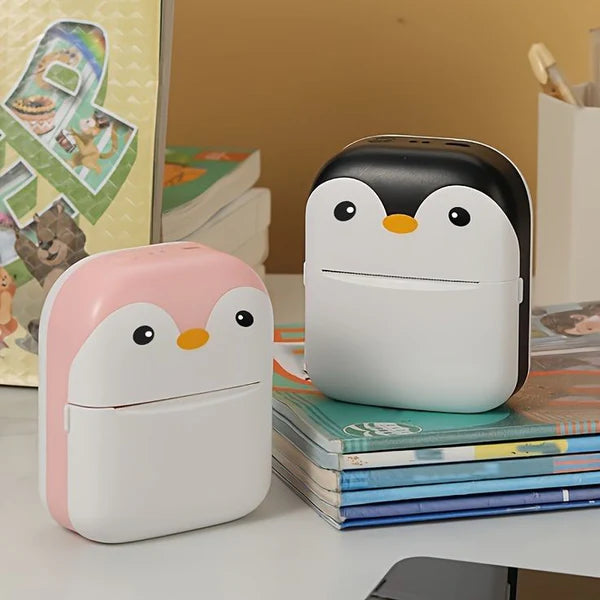 Adorable Penguin Mini Printer – Pocket-Sized Printing Power!