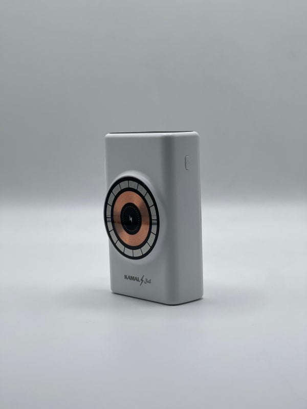 Kamal Wireless 20000mAh Power Bank – With Built-in 3 Charging Cables