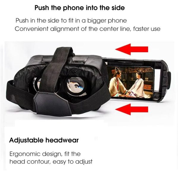 VR Box – 3D Virtual Reality Headset with Remote